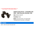 thumbnail image 2 of Ambient Temp Sensor - Compatible with 2000 - 2006 Chevy Silverado 1500 2001 2002 2003 2004 2005, 2 of 2