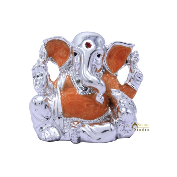 StatueStudio Ganesha Statue Temple Decor Lord Ganesh Murti Religious Showpiece Ganpati Idol Gift Item for Gift item for Diwali Pooja, Mandir, Home Decor and Office Table (2 X 1.5 X 2 Inch)