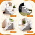 thumbnail image 5 of KSIIA Dog Steps for Small Dogs and Cats, 4-Step Pet Stairs for Beds and Couch with Anti-Slip Washable Cover and Durable High Density Foam, 5 of 8