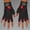 Black Lambskin, Red Spandex, variant on Ladies Medium weight lifting gloves