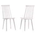 thumbnail image 3 of KriKac Dining Chairs Set of 2 Wood Dining Room Chair White Spindle Side Kitchen Room Country Farmhouse Chairs White, 3 of 7