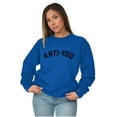 thumbnail image 3 of Funny Anti You Sarcastic Attitude Unisex Plus Fleece Graphic Sweatshirt Brisco Brands 5X, 3 of 5