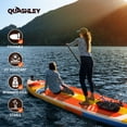 thumbnail image 6 of Quashley Wide Inflatable Stand up Paddle Board, 11 ft x 34 inch All-Around SUP Board with Paddle, Hand Pump, Backpack and Leash, 6 of 7