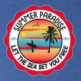 thumbnail image 5 of Wild Bobby Summer Paradise Let the Sea Set You Free Men Premium Tri Blend Tee, 5 of 5