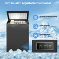 thumbnail image 3 of KNDKO 3.5 Cu.Ft Low temperature Chest Freezer with 2 Removable Baskets, Electronic Control, Super-Low Temperature 14℉ to -40℉, Black, 3 of 9