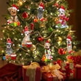 thumbnail image 2 of Christmas Dog Decorations Pendant Hanging Ornament Gift Party For  Tree Unique Design Multicolor Pendants 6Pcs, 2 of 12