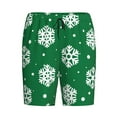 thumbnail image 4 of Fotbe Snowflake Pajama Shorts for Men, Men's Pajama Bottoms, Sleepwear,Short Pajama Pants-3X-Large, 4 of 9