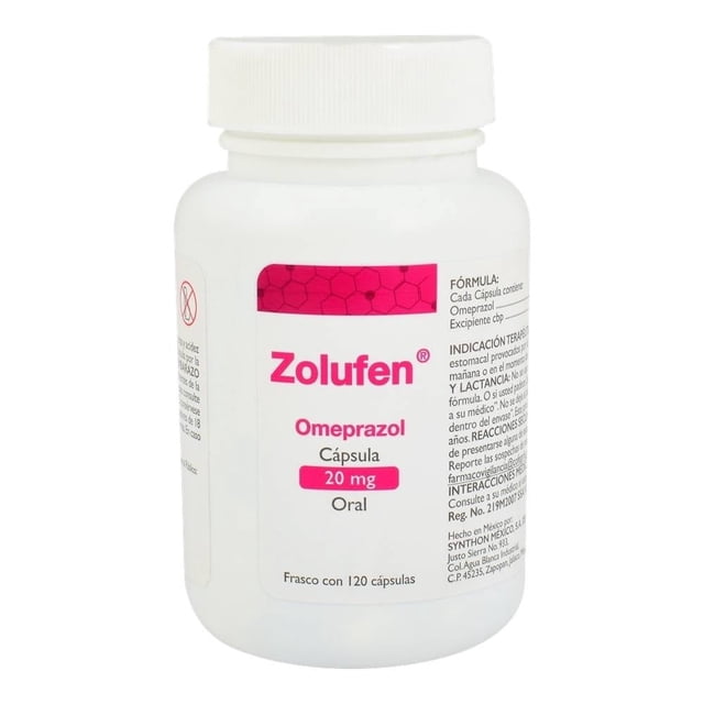 Zolufen Omeprazol 20 mg 120 cápsulas