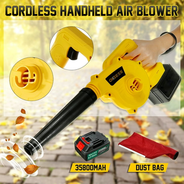 2in1 Electric Powered HandHeld Cordless Leaf Air Blower Vacuum