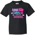 thumbnail image 3 of Inktastic 100 Days of School in Pink and Purple with Crown Youth T-Shirt, 3 of 5
