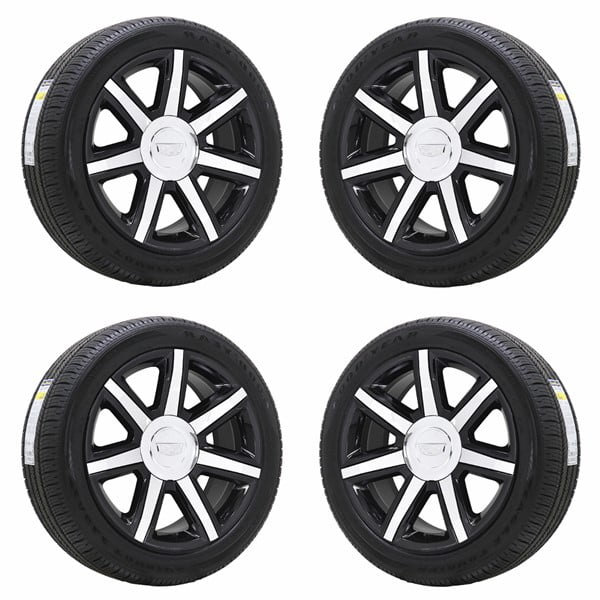 22" Cadillac Escalade Gloss Black Wheels Rims & Tires OEM Set (4) 2005