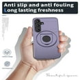 thumbnail image 2 of Allytechgroup Lightweight Case for Samsung Galaxy S23 FE,Rotatable Ring Kickstand,Sliding Lens Cover,Enhanced Camera & Screen Full Body Protection Shockproof Case for Samsung Galaxy S23 FE, Purple, 2 of 6