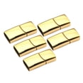thumbnail image 2 of 5 Uds., Cierres Magnéticos de Bloqueo Rectangular, Hallazgos de Joyería de material acero Inoxidable Duraderos, Cierres de , Manualidades DIY, Colores Br , Dorado1 perfecl Cierres de pulsera, 2 of 8