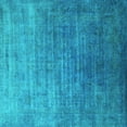 thumbnail image 1 of Ahgly Company Machine Washable Indoor Square Persian Turquoise Blue Bohemian Area Rugs, 4' Square, 1 of 4