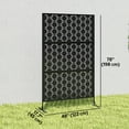 thumbnail image 3 of Outsunny Metal Privacy Screen W/ Expansion Screws Outdoor Divider, Grid, 3 of 10