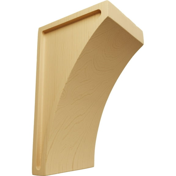 Ekena Millwork 3"W x 3 1/2"D x 6"H Small Lawson Wood Corbel, Alder