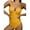 Yellow, variant on EGNMCR Womens Swimsuits Women's Solid Color Swimwear High Waist Swimwear