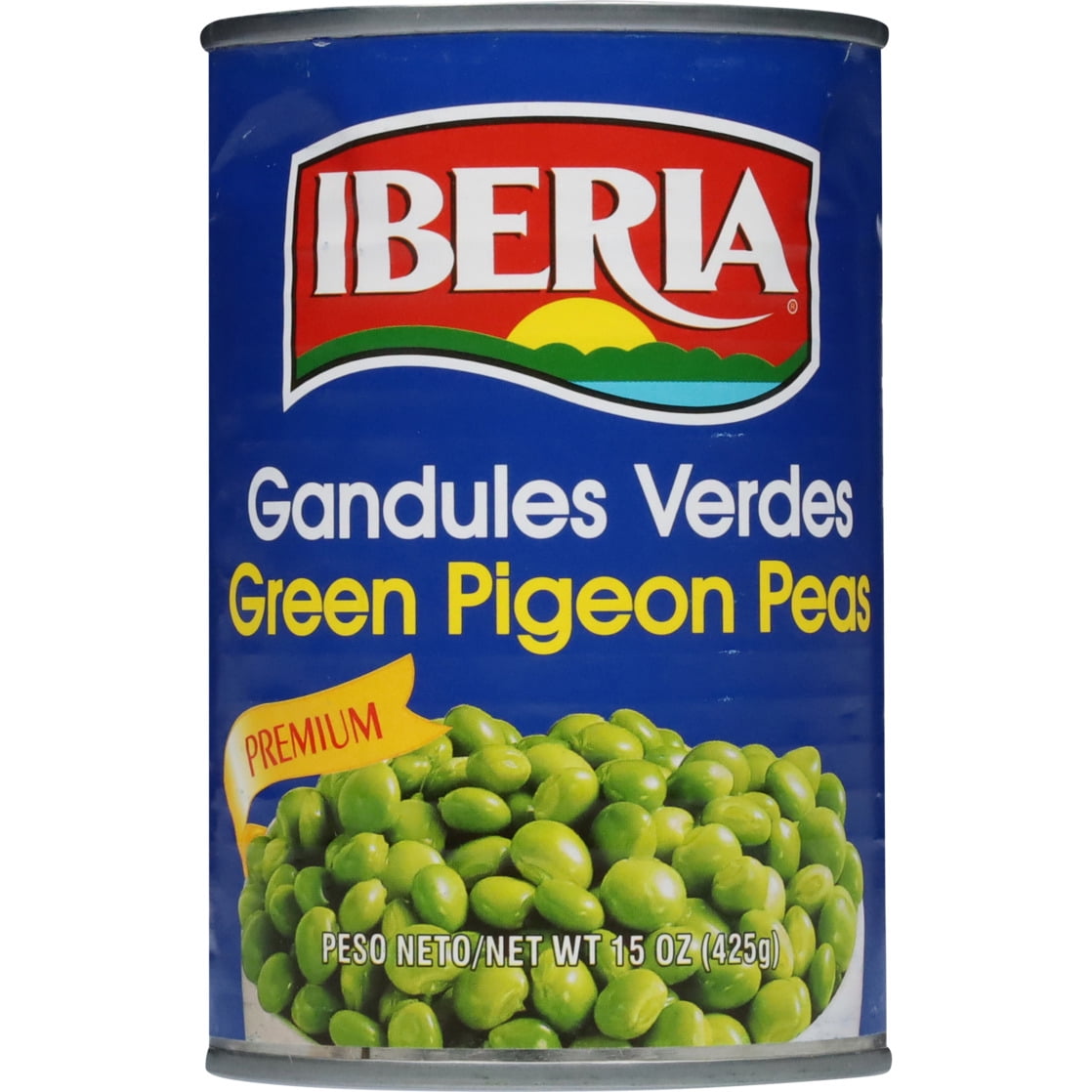IBERIA グリーン シージョ 送料無料 Iberia Premium Quality Kosher Green Pigeon Peas, Salted, Canned