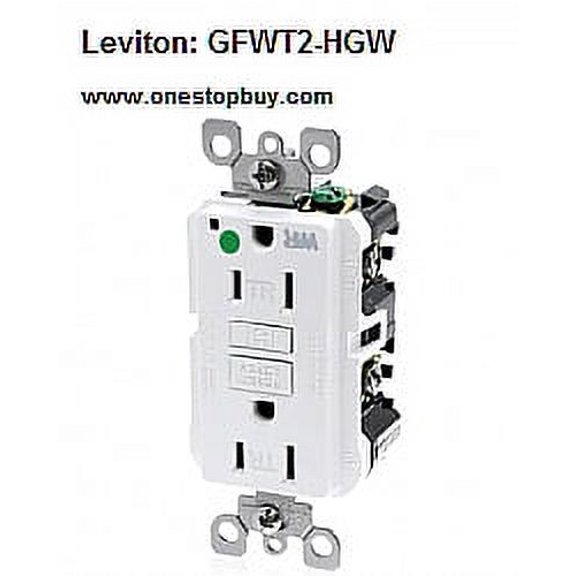 Leviton GFWT2-HGW 20A WR TR HG SLIM GFCI