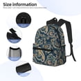 thumbnail image 4 of Daiia Indian Paisley 2 School Backpack for Men Women, Unisex Large Waterproof Bookbag Schoolbag Casual Daypack for High School/College/Teens/Travel/Work Black, 4 of 8