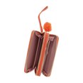 thumbnail image 2 of Unique Bargains 1 Pc Coin Purse Wallet Portable Double Zipspers Coin Purse Pouch Orange, 2 of 5