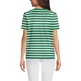 thumbnail image 2 of Lands' End Petite Supima Cotton Crewneck T-Shirt, 2 of 3