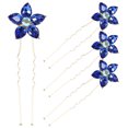 thumbnail image 4 of LOLIPPYY Rhinestone Wedding Hair Pins Set 4 Pieces Sparkling Bridal Hair Accessories 3.0x0.8x0.4 Inches, 4 of 8