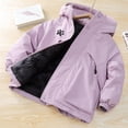 thumbnail image 5 of Lutiedan Boys Warm Winter Jacket Thick Fleece Full Zip Hooded Snow Coat Outdoor Windproof Casual Jacket with Pocket Size 5-15, 5 of 7