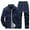 Dark Blue, variant on Tracksuit Men Men's Plus Size Sports Outdoor Casual Tracksuit Set For Spring And Autumn Activewear Jacket And Pants Set Joke Suits Men Wet Suite All Suite Wool Tuxedo Tall Sweat Suits Gray 5XL