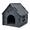 GRAY, variant on Gray Felt Cat House for Indoor Cats, Cozy Cat Cave Bed with Wide Entrance, Tool-Free Assembly, Scratch-Resistant Indoor Pet Hideaway, 15.75 Inches