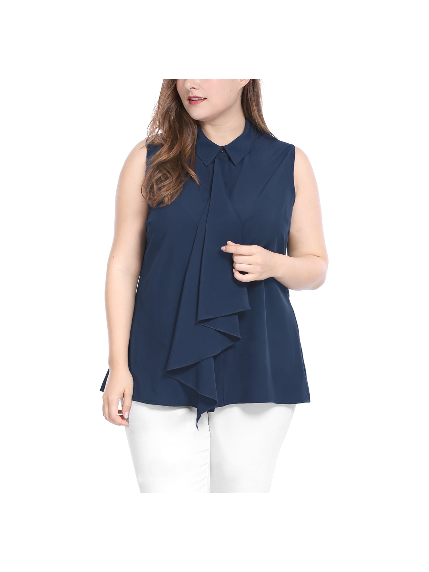 plus size blouses walmart