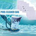 thumbnail image 2 of 3 Pcs Sac d'Outil de Nettoyage de Piscine, Sac de Filet de Nettoyage de Piscine, Sac de Jet d'Aspirateur de Piscine, Sac de Remplacement de Nettoyage de Piscine (3 Pcs(40x60cm) Blanc à Cordon), 2 of 7