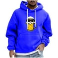 thumbnail image 3 of JUSLIO Mens Hoodies Hooded Graphic Sweatshirts Everyday Long Sleeve Pullover Drawstring Sweatshirts, 3 of 5