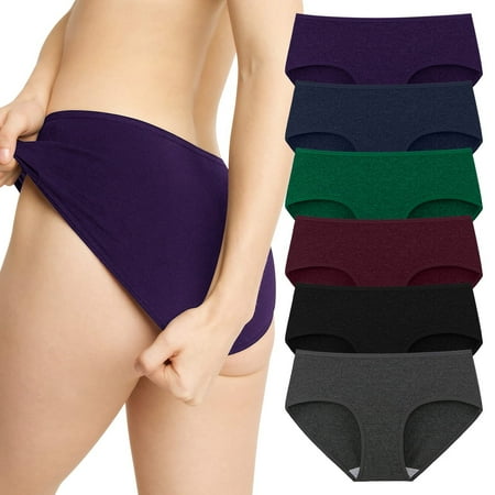 

6 Pieces Women Comfortable Lingerie Temptation Low-waist Panties Underwear Note Please Buy One Size Larger