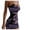 Purple, variant on IROINNID Women's Sleeveless Sheath Dress Casual Camouflage Tight-fitting Sling Bag Hip Dress Square Neck Short Women Dress