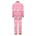 thumbnail image 5 of Zwiiyzr Family Christmas Pajamas Matching Sets for Dad Men Christmas Fashion Lattice Print Long Sleeved Jumpsuit Family Parent-Child Wear Pink-Dad, 5 of 6