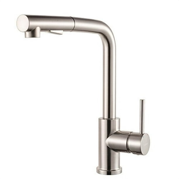 Lordear Bar Sink Faucetmodern Style Stainless Steel 2 Water Function Setting Single Handle Pull Out With Sprayer Wet Brushed Nickel Kitchen Faucet Down Com - Bar Sink Faucet With Pull Out Lordear Bar Sink Faucetmodern Style Stainless Steel 2 Water Function Setting Single Handle Pull Out With Sprayer Wet Brushed Nickel Kitchen Faucet Down Com - Bar Sink Faucet With Pull Out