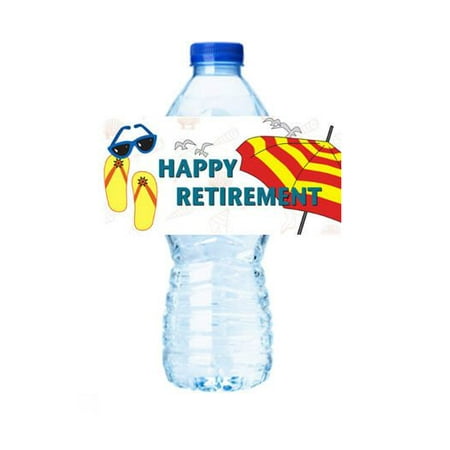 Beach Umbrella Happy Retirement  Party  Decorations  15ct 