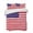 Red, variant on Quilts Twin Size, Vintage American Flag Soft Comforter Bedding Set for Bed, Retro Red Blue Flag Lightweight Quilted Bedspread with Pillow Cover(2 Pieces) for All Season, 68x86 Inch