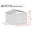 thumbnail image 5 of Arrow Elite 10 x 8 x 8 ft Galvalume Steel Storage Shed, 5 of 18