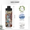 thumbnail image 4 of The Cuphead Show Sports Insulated Water Bottles Kettle Stainless Steel Portable Cup18OZ For Travel Gym School, 4 of 8