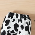 thumbnail image 2 of PatPat 2pcs Baby Girl/Boy 95% Cotton Letter Print Short-sleeve Bodysuit and Cow Print Pants Set, 2 of 11