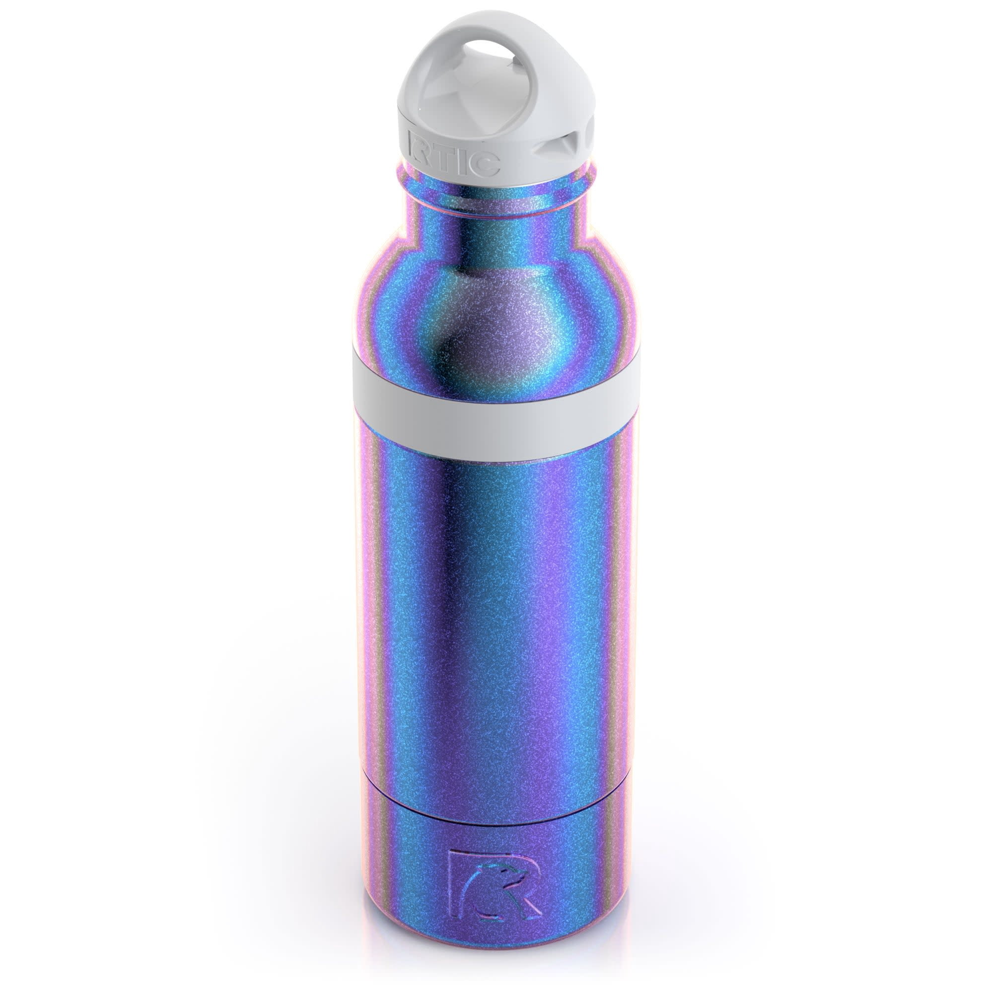 RTIC Stainless Steel Insulated Bottle Chiller with Lid, Fits 12oz or 16oz, Pacific