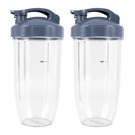 

32Oz Replacement Cups with Flip Top to Go Lid for 600W and Pro 900W Blender ()