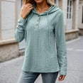 thumbnail image 2 of EDFBUYKRS Long Sleeve Shirts for Women Fall V Neck Knit Blouses Dressy Casual Tunic Tops Ladies Work Clothes Xl, 2 of 5