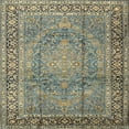 thumbnail image 1 of Ahgly Company Machine Washable Indoor Square Traditional Gray Area Rugs, 7' Square, 1 of 7