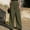 Army Green women wide leg cargo pants a1, variant on Cagogo Women's Wide Leg High Waisted Cargo Pants with Pockets Casual Solid Loose Long Trousers for Workout Travel Beach Hiking Summer Fashion Streetwear, Army Green S