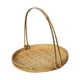 thumbnail image 3 of Cesta de fruta tejida Bandeja para servir Ratán multipropósito con asas Decoración Bandejas otomanas Bandeja para hornear pan para picnics Cocina 22 cm de diámetro Sunnimix Cesta tejida, 3 of 8
