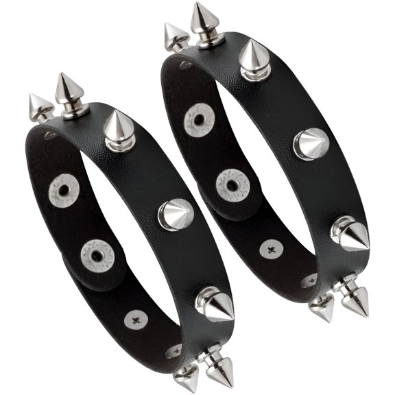 DESIGNICE Men Punk Leather Bracelet Spike Cuff Wrap Bracelets Wristband for Women Leather Bracelet for Men
