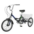 thumbnail image 2 of Lilypelle 26" Adult Tricycle Folding Tricycle 3 Wheel Bikes 7 Speed Trikes with Shopping Basket for Seniors Adult,Black, 2 of 15